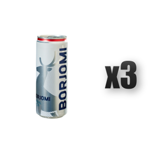 Borjomi woda mineralna gazowana 0,33 l 3 szt.