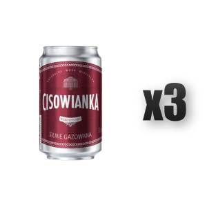 woda mineralna Cisowianka silnie gazowana 0,33L 3 szt.