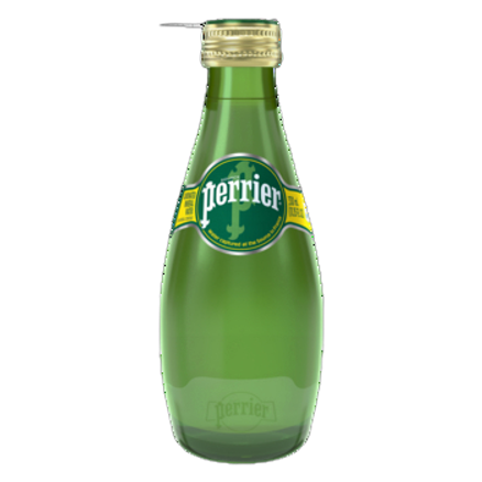 Perrier woda mineralna gazowana 330 ml w szklanej butelce Perrier woda mineralna gazowana 0,33l w szklanej butelce