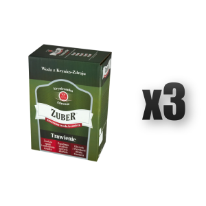 Zuber Woda lecznicza 3l karton 3 szt.
