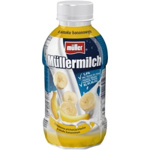 Napój mleczny Müllermilch o smaku bananowym 400 g