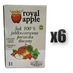 sok jabłko-czerwona porzeczka NFC Royal apple tłoczony 3l 6 szt.