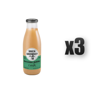 Bracia Sadownicy sok tłoczony 750 ml jabłko z miętą 3 szt.