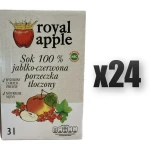 sok jabłko-czerwona porzeczka NFC Royal apple tłoczony 3l 24 szt.
