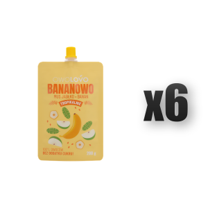 OWOLOVO Tropikalnie Bananowo 200 g 6 szt.