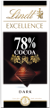 Czekolada excellence 78% cacao Lindt 100g