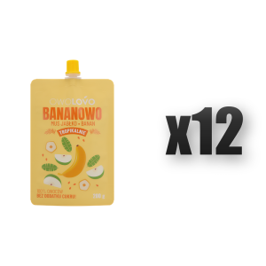 OWOLOVO Tropikalnie Bananowo 200 g 12 szt.