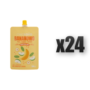 OWOLOVO Tropikalnie Bananowo 200 g 24 szt.