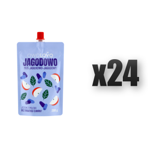OWOLOVO Jagodowo Mus jabłkowo-jagodowy 200 g 24 szt.