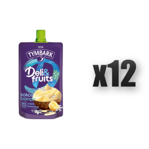 Tymbark Deli&fruit kokos banan wiórki kokosowe 170 g 12 szt.