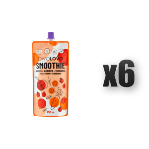 OWOLOVO Smoothie jabłko marchew truskawka 250 ml 6 szt.