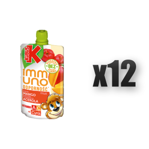 Kubuś immuno odporność mus mango acerola 100 g 12 szt.