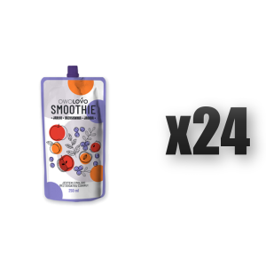 OWOLOVO Smoothie jabłko jagoda brzoskwinia 250 ml 24 szt.