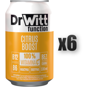 DrWitt function Citrus Boost o smaku cytrynowym 330 ml 6 szt.