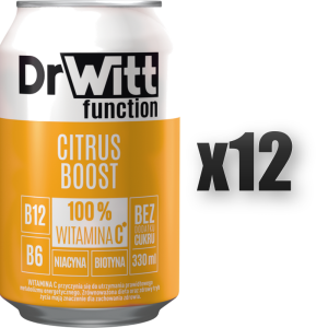 DrWitt function Citrus Boost o smaku cytrynowym 330 ml 12 szt.