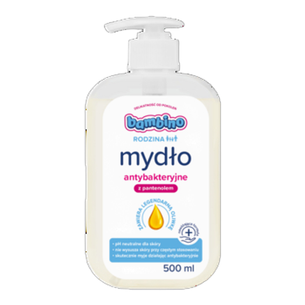 Mydło do rąk antybakteryjne z pantenolem Bambino 500 ml Mydło do rąk antybakteryjne z pantenolem Bambino 500ml