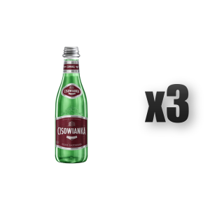 woda mineralna Cisowianka silnie gazowana, szkło 300ml 3 szt.