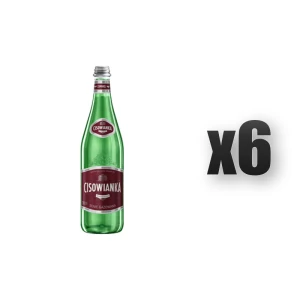 woda mineralna CISOWIANKA silnie gazowana, szkło 700ml 6 szt.