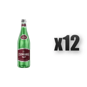 woda mineralna CISOWIANKA silnie gazowana, szkło 700ml 12 szt.