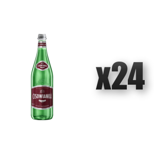 woda mineralna CISOWIANKA silnie gazowana, szkło 700ml 24 szt.