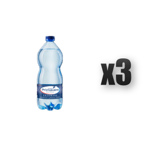 Primavera Woda Źródlana gazowana pet 1l 3 szt.