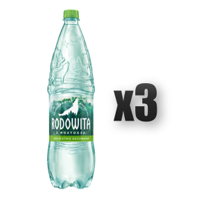 Rodowita z Roztocza woda mineralna delikatnie gazowana 1,5L 3 szt.