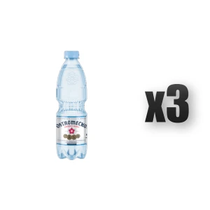 Ostromecko woda mineralna gazowana niskosodowa butelka 0,5 l PET 3 szt.