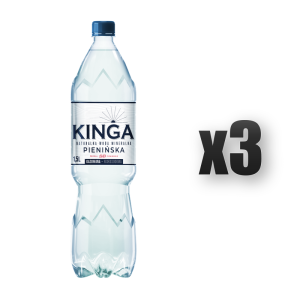 Woda Mineralna Kinga Pienińska 1,5l gazowana 3 szt.