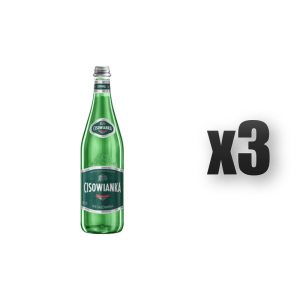 woda mineralna CISOWIANKA NIEGAZOWANA SZKŁO 700ml 3 szt.