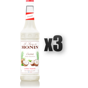 Monin Coconut - syrop kokosowy 0,7l 3 szt.