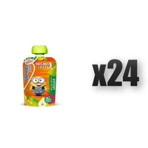 Hortex Jabłko, banan, marchew, gruszka 100% owoców i marchwi mus saszetka 100g 24 szt.