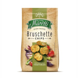 Chipsy chlebowe Bruschetta Maretti mix warzyw 70 g