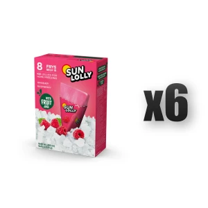 Sun lolly lody wodne do zamrażania w domu malina 480 ml 6 szt.