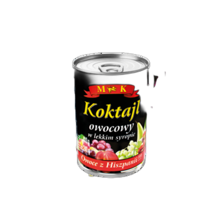 Koktajl owocowy w lekkim syropie MK 410 g Koktajl owocowy w lekkim syropie MK 410g