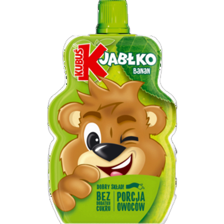 Kubuś Mus 100% jabłko banan 100 g Kubuś Mus 100% jabłko banan 100g