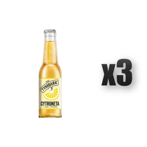 Tymbark Cytroneta Napój gazowany o smaku cytrynowym 330 ml 3 szt.