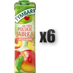 Tymbark Sok 100% Polskie Jabłka z Brzoskwinią 1l 6 szt.