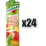 Tymbark Sok 100% Polskie Jabłka z Brzoskwinią 1l 24 szt.