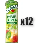 Tymbark Sok 100% Polskie Jabłka z Agrestem 1l 12 szt.