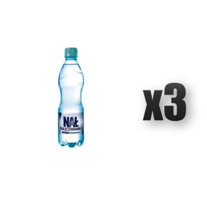 Nałęczowianka woda mineralna delikatnie gazowana 0,5 l 3 szt.