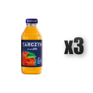 Tarczyn Sok 100% jabłko 300 ml 3 szt.