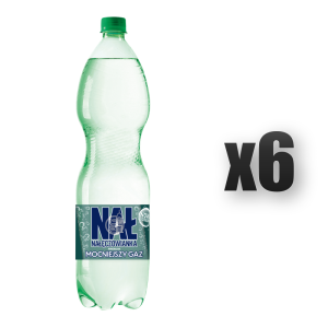 Nałęczowianka woda mineralna mocniejszy gaz gazowana 1,5 l 6 szt.
