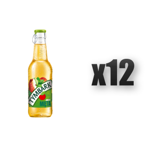 Tymbark Napój Niegazowany z Sokiem o Smaku Jabłko Mięta Butelka Szklana 250ml 12 szt.