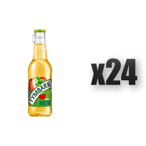 Tymbark Napój Niegazowany z Sokiem o Smaku Jabłko Mięta Butelka Szklana 250ml 24 szt.