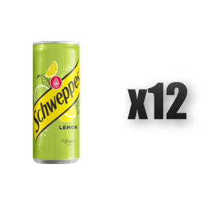 Napój Gazowany Schweppes Lemon - o Smaku Cytrynowym w Puszce 330ml 12 szt.