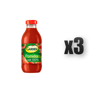 Sok Pomidorowy w Butelce 100% Naturalny Bez Cukru Pasteryzowany - 300 ml 3 szt.