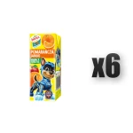 Hortex Leon i Przyjaciele pomarańcza-jabłko sok 100% kartonik 200ml ze słomką 6 szt.