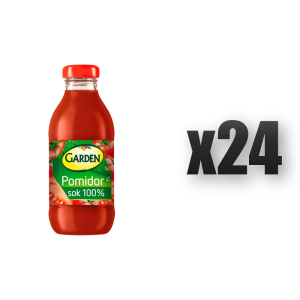 Sok Pomidorowy w Butelce 100% Naturalny Bez Cukru Pasteryzowany - 300 ml 24 szt.