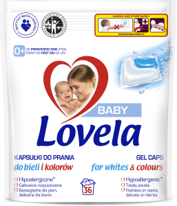 Lovela Baby uniwersalne kapsuki do prania 36 sztuk.
