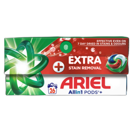 Ariel Allin1 PODS Dodatkowa Moc Usuwania Plam, Kapsułki do prania, 26 prań (26 x 24,5 g) 126296258%2F51849248%2F407602.png